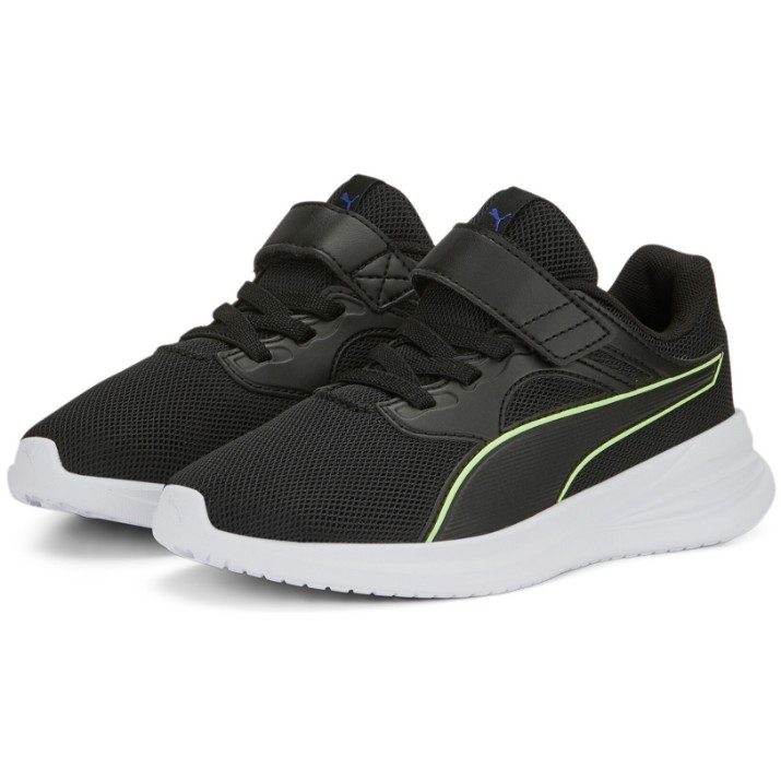 Adidași pentru copii Puma Transport Ac+ Ps Puma Black/Fizzy Lime 30
