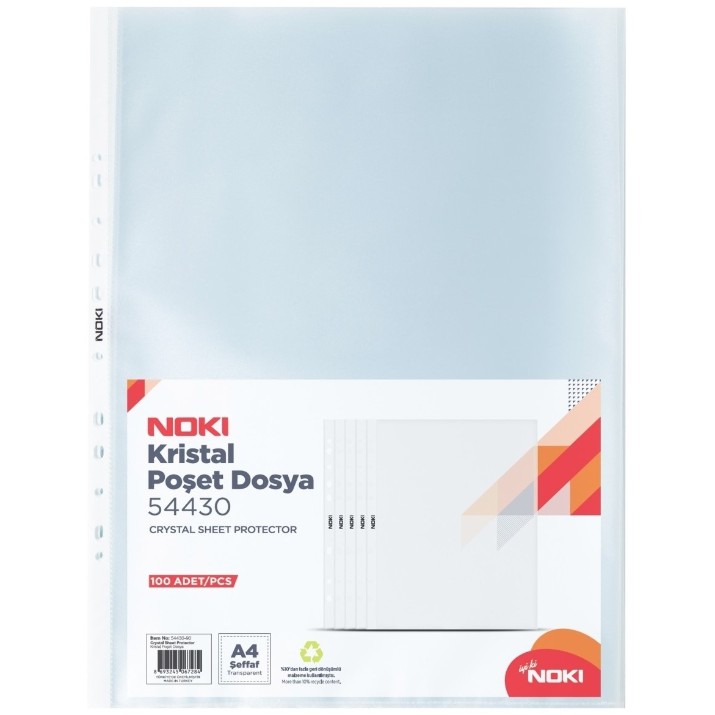File protectie pentru documente Noki А4 90mkm 100pcs
