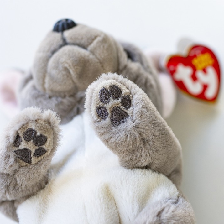 Jucărie de pluș Ty Wilfred Grey Dog (TY40596)