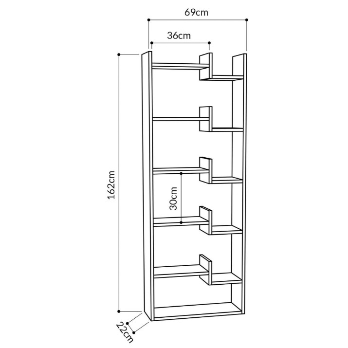 Стеллаж Showdeko Oppa Bookcase (M.KT.02.11151.11)