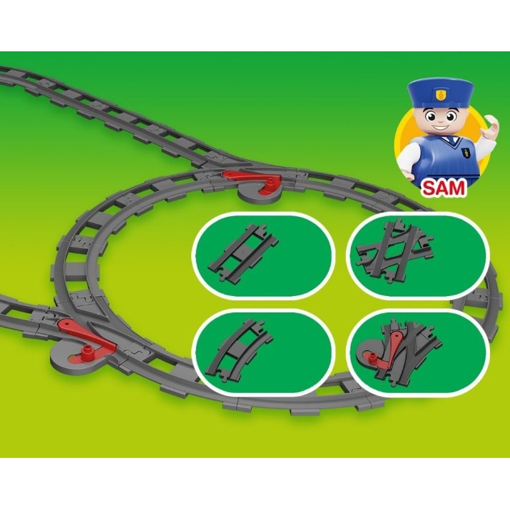 Set de construcție Blocki Mubi: Cale Ferata (MU3002)