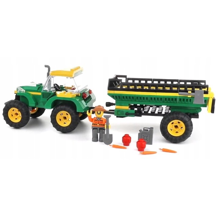 Конструктор Blocki MyFarm: Tractor With a Trailer (KB0313)