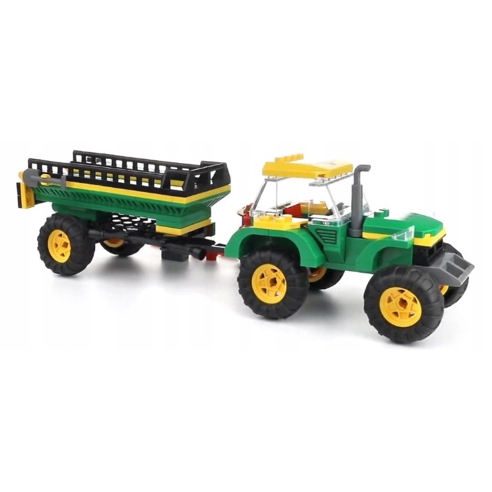 Конструктор Blocki MyFarm: Tractor With a Trailer (KB0313)