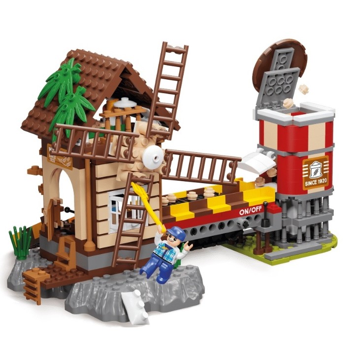 Set de construcție Blocki MyFarm: Windmill (KB0350)