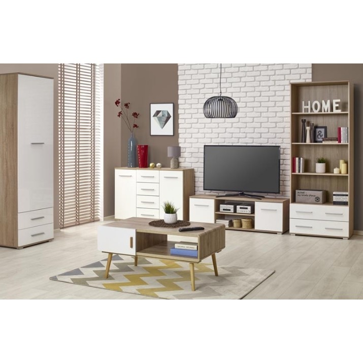 Шкаф Halmar Lima REG-3 Sonoma Oak/White