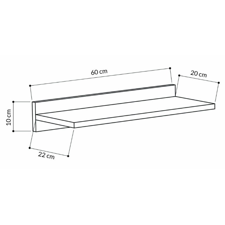 Raft de perete Showdeko Simple (M.KT.01.11127.2)