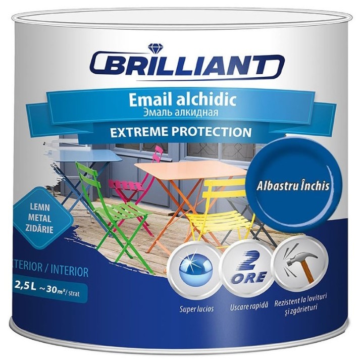 Эмаль Brillant Extreme Protection 2.5L Navy blue