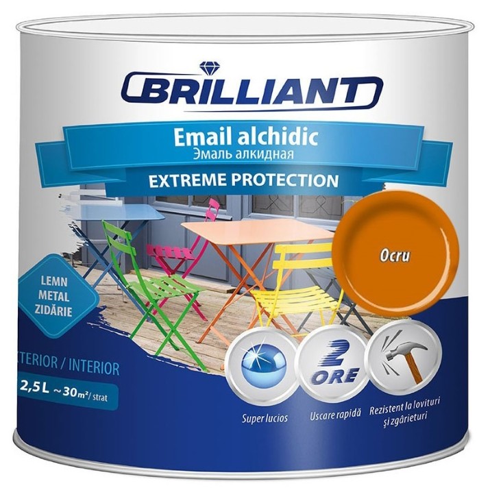 Smalț Brillant Extreme Protection 2.5L Ocher