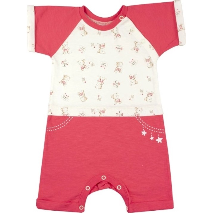 Salopetă pentru copii Veres Little Bear Pink 68cm (111.75.68)