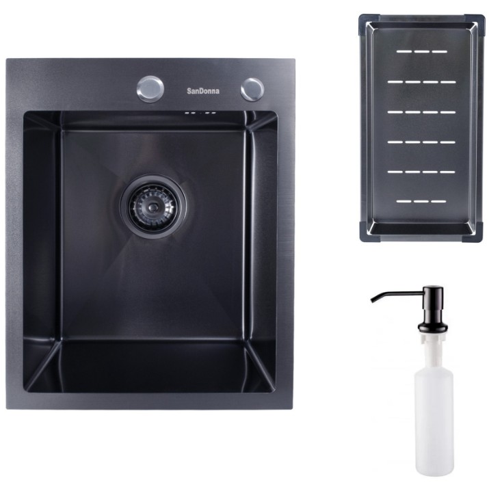 Chiuvetă de bucătărie SanDonna HD4050 Black