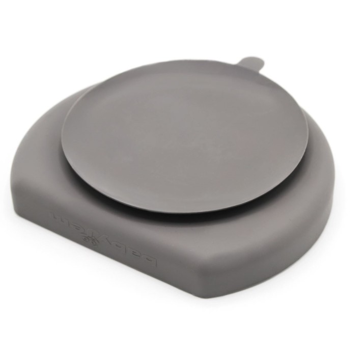 Тарелка силиконовая BabyJem Grey (715)