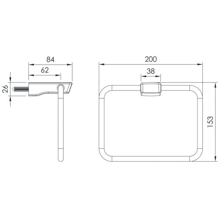 Держатель для полотенец Imprese Grafiky ZMK04180828
