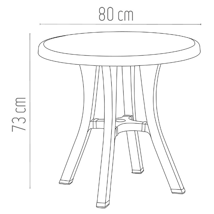 Masă Irak Plastik Green (HM510)