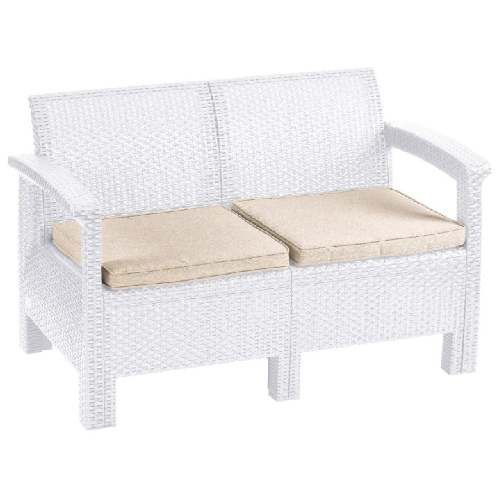 Садовый диван Irak Plastik White HK915