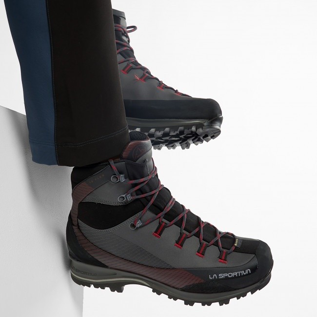 Bocanci pentru bărbați La Sportiva Trango Trk Leather GTX Carbon/Chili, s.42 1/2