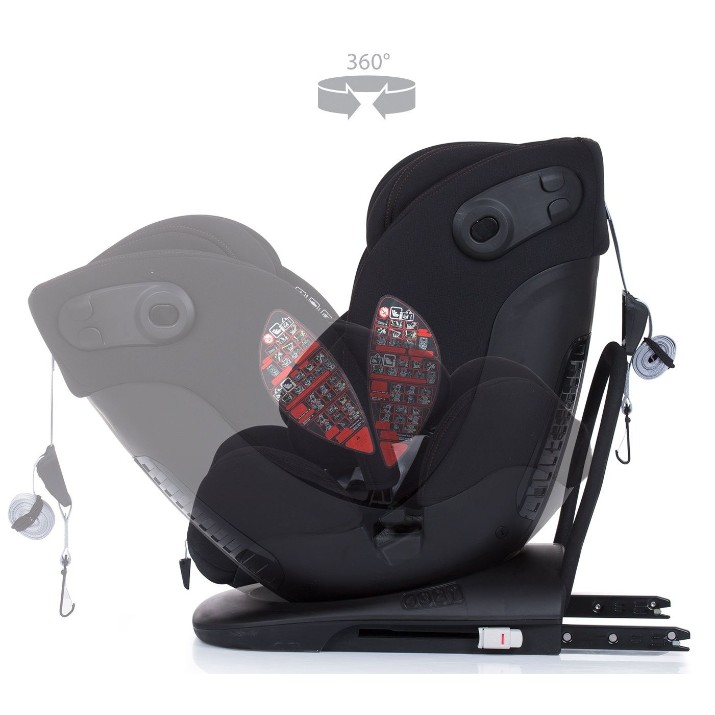Детское автокресло Chipolino My Size Isofix I-size 360 STKMS02201RA Black