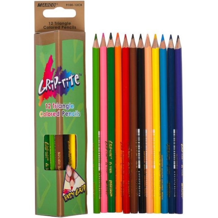 Набор цветных карандашей Marco Grip-Riter 12pcs (9100-12CB)