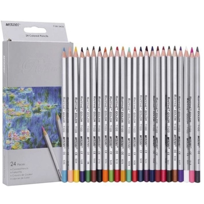 Creioane colorate Marco Raffine 24pcs (7100-24CB)
