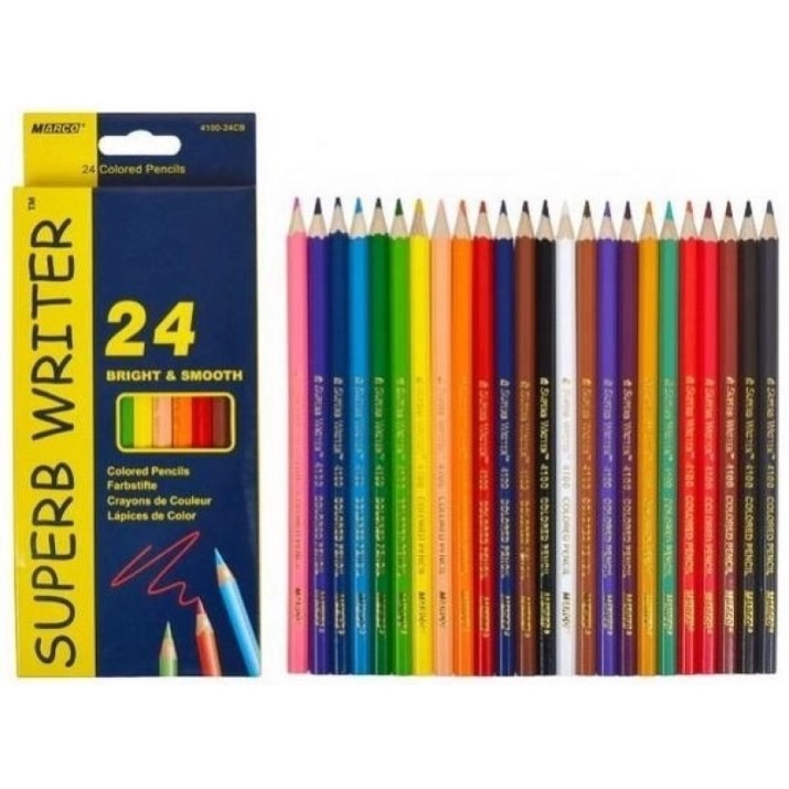 Набор цветных карандашей Marco SuperbWriter 24pcs (4100-24CB)