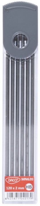 Грифель для карандашей Daco 2.0mm 12pcs MN620