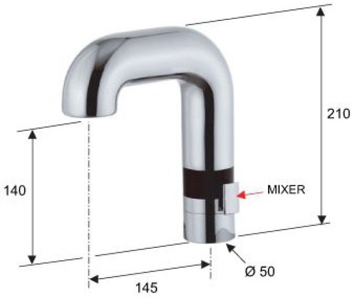 Смеситель для умывальника Remer Sensor SE14M