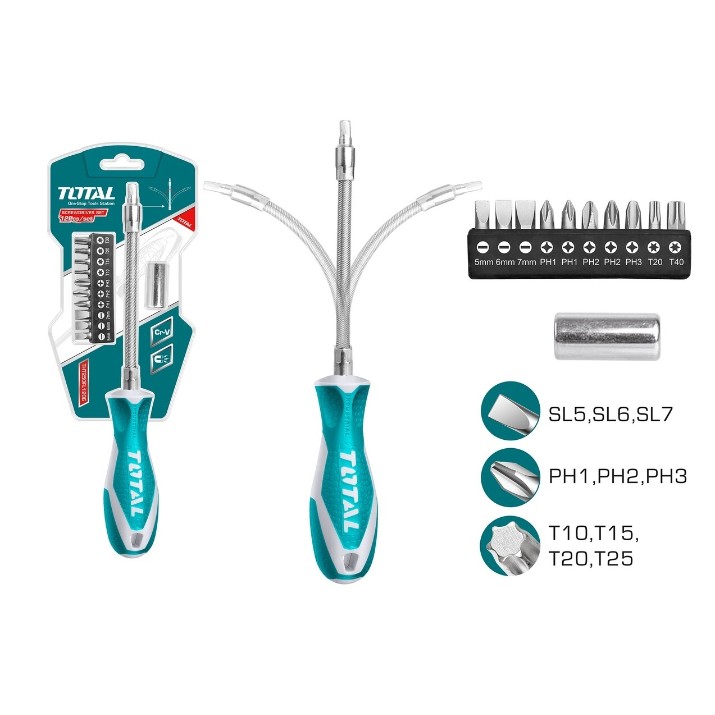 Набор отверток Total Tools THT250FL1206