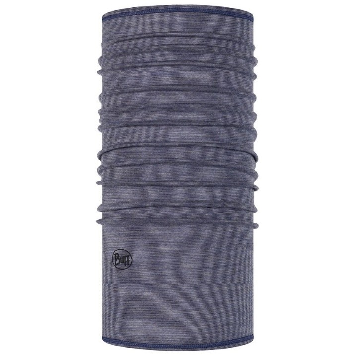 Headwear multifuncțional Buff Merino Lightweight Neckwear Light Denim