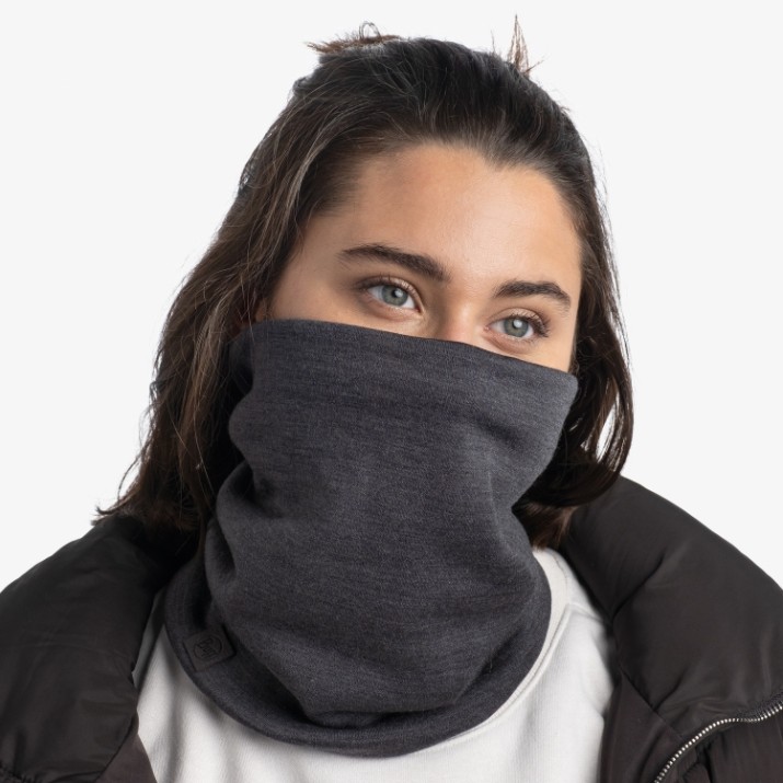 Мультифункциональная повязка Buff Merino Heavyweight Neckwarmer Grey