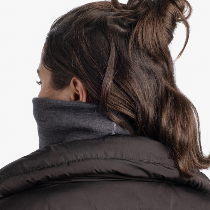 Мультифункциональная повязка Buff Merino Heavyweight Neckwarmer Grey