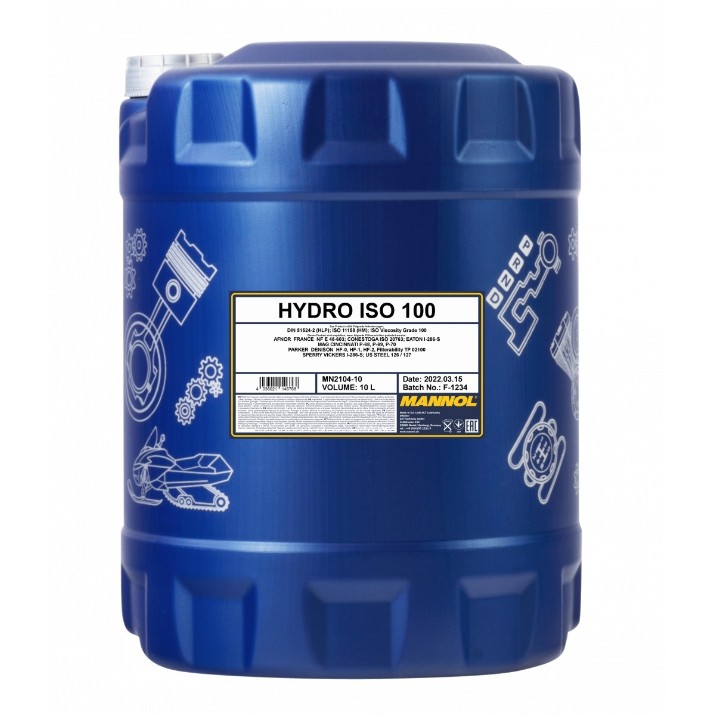Гидравлическое масло Mannol Hydro ISO 100 2104 10L