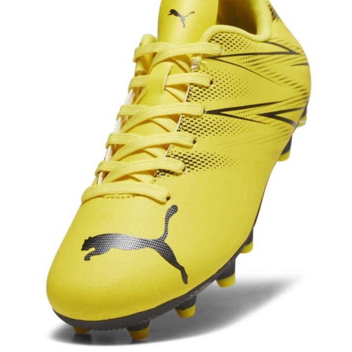 Ghete pentru fotbal Puma Attacanto Fg/Ag Jr Yellow Blaze/Puma Black 37