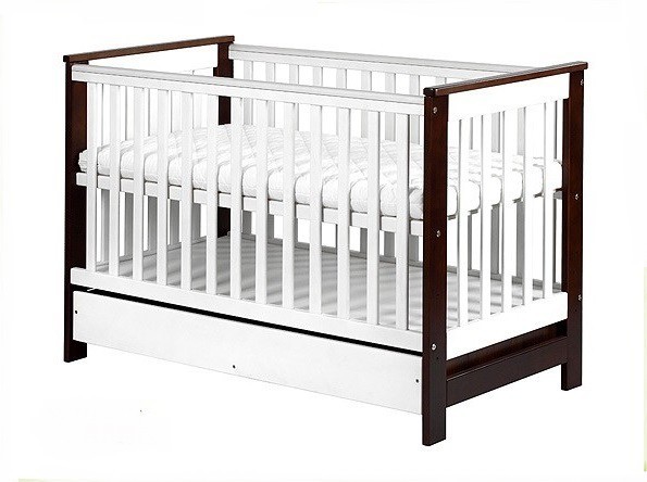 Кроватка Albero Mio Kolonial I White Transparent Walnut