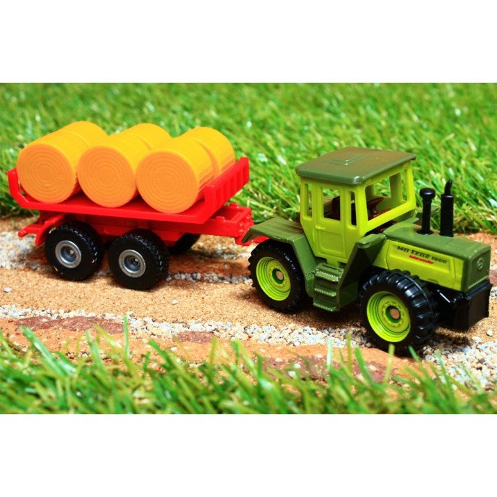 Трактор Siku MB-Trac with trailer for bales (1670)