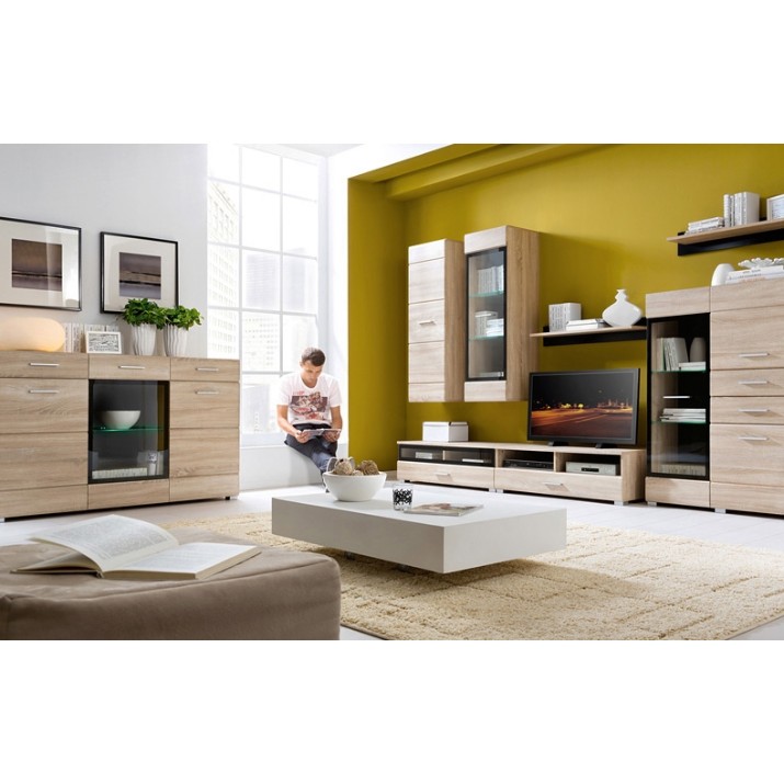 Comodă Gerbor Vusher (KOM 1W2D2S) Oak Sonoma