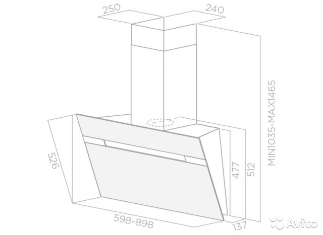 Hota Elica Stripe WH/A/60/LX (PRF0100994C)