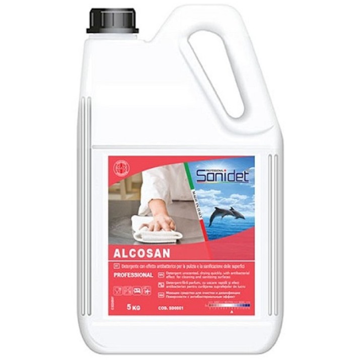Профессиональное чистящее средство Sanidet Alcosan 5L (SD0051)