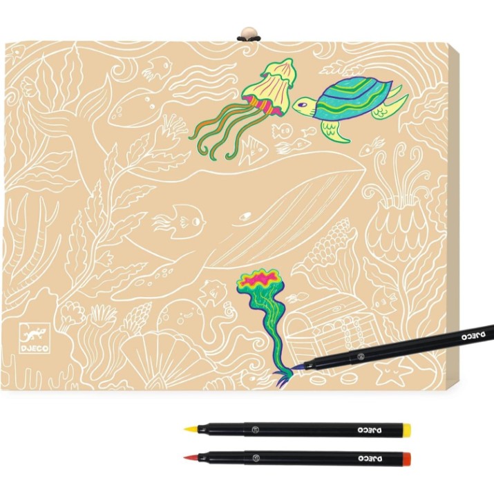 Set de decorare Djeco Brush Pens Box DJ08795
