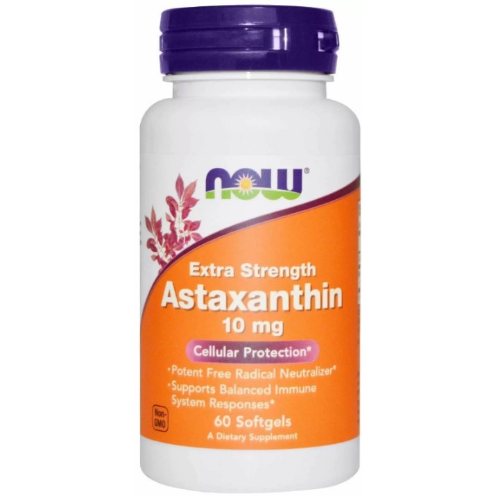 Антиоксидант NOW Astaxanthin 10mg 60cap