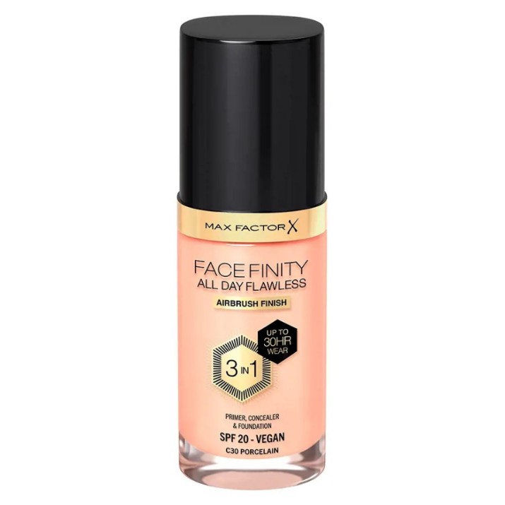Тональный крем для лица Max Factor Face Finity All Day Flawless 3in1 C30 Porcelain
