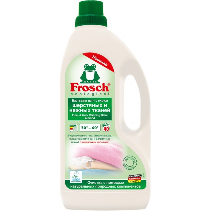 Gel de rufe Frosch Wool Washing Balm Almond 1.5L