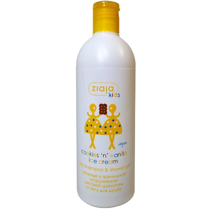 Șampon pentru bebeluși Ziaja Kids Shampoo & Shower Gel Cookies & Vanilla 400ml