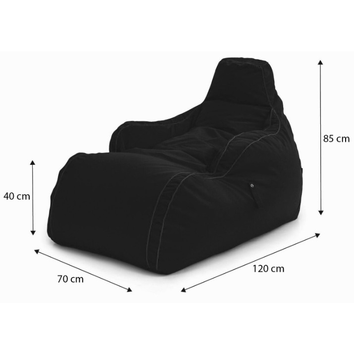 Кресло-мешок BeanBag GigaByte Оксфорд XXL Оранжевый