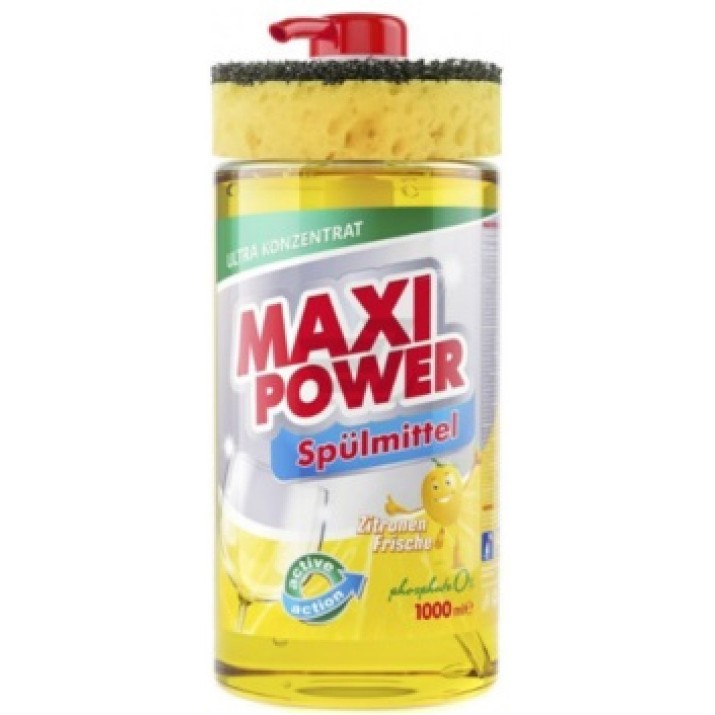 Средство для мытья посуды Maxi Power Lemon 1L