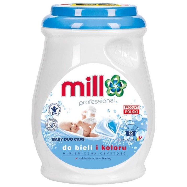 Капсулы для стирки Mill Professional Baby White & Color 70cap