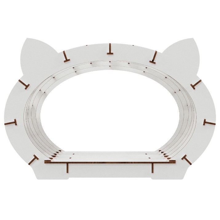 Домик для кошек Ewa Toys Cat’s House White