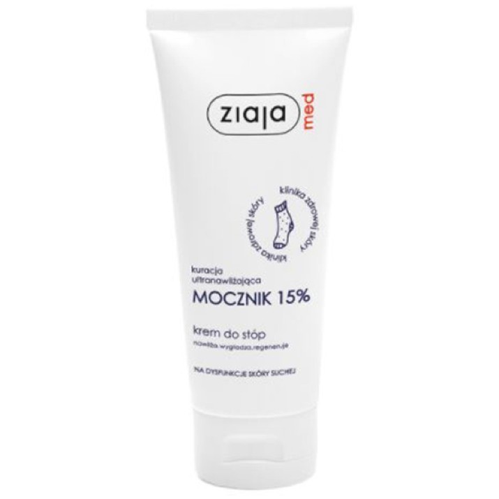 Cremă pentru picioare Ziaja Med 15% Urea Foot Cream 100ml