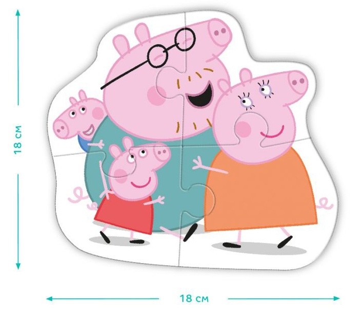 Пазл Dodo 3in1 Peppa Pig 200338