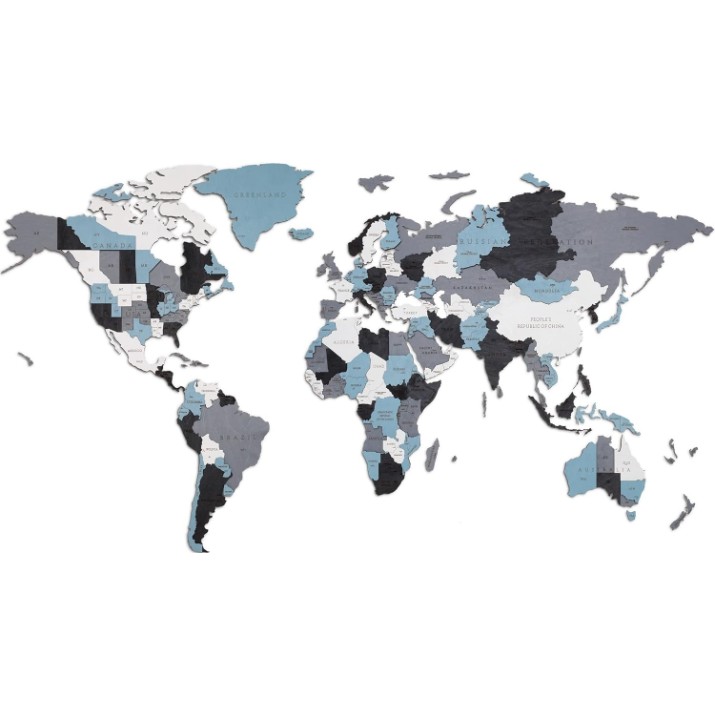 Декоративное панно Ewa Toys World Map M Smoky Dreams