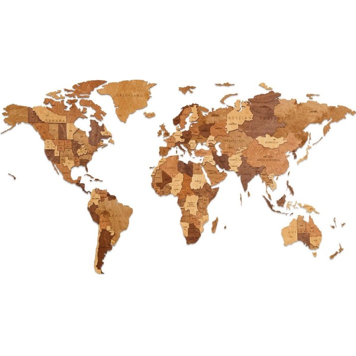 Panou decorativ Ewa Toys World Map S Choco World