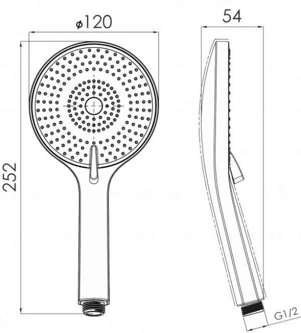 Лейка для душа Imprese SPR144 f03600110NW